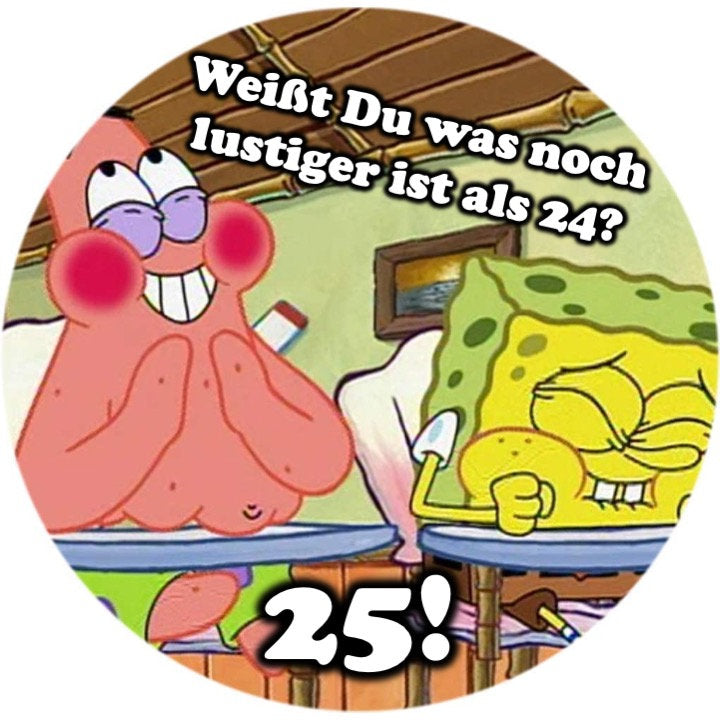 Essbares Tortenbild - Sponge besser als 24