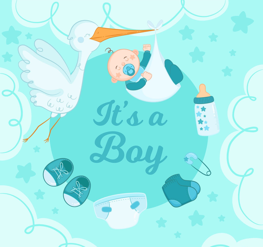 Essbares Tortenbild - Baby - Its a boy